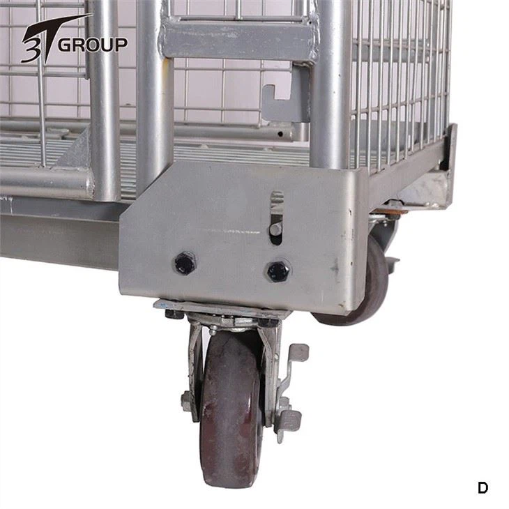 Metal roll cage container factory