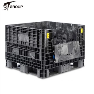 Caixa de palets de plàstic perforat plegable